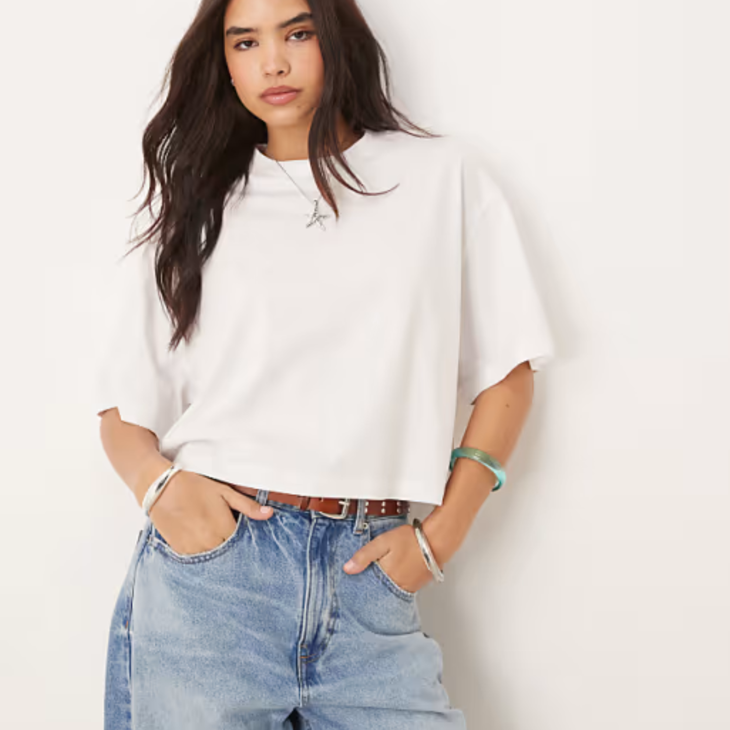 ASOS White Crop Top