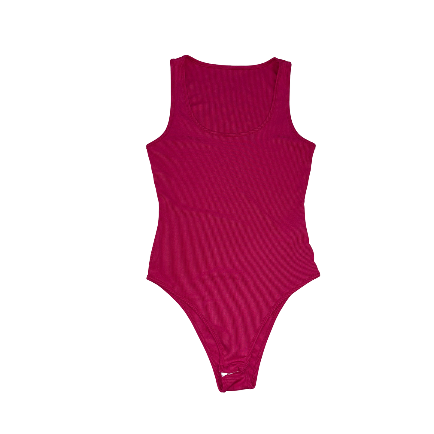 Pink Ribbed Bodysuit