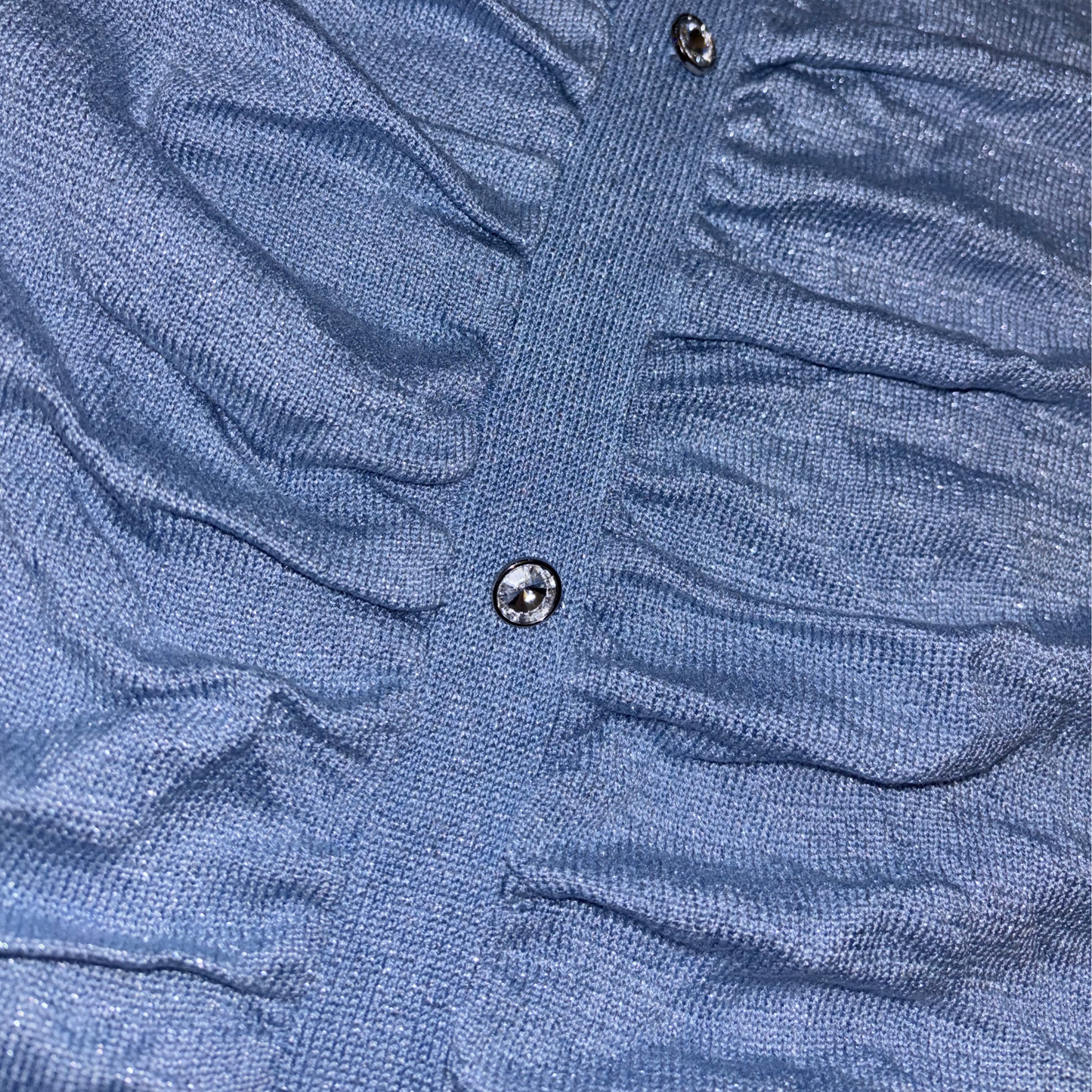 River Island Blue Glitter Mini Dress