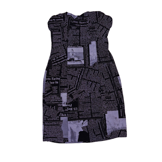 Selfie Leslie Newspaper Dress