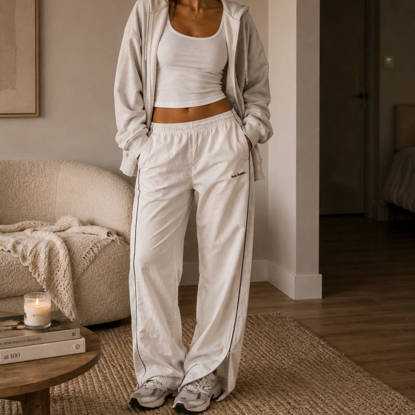 Iets Frans White Track Pants