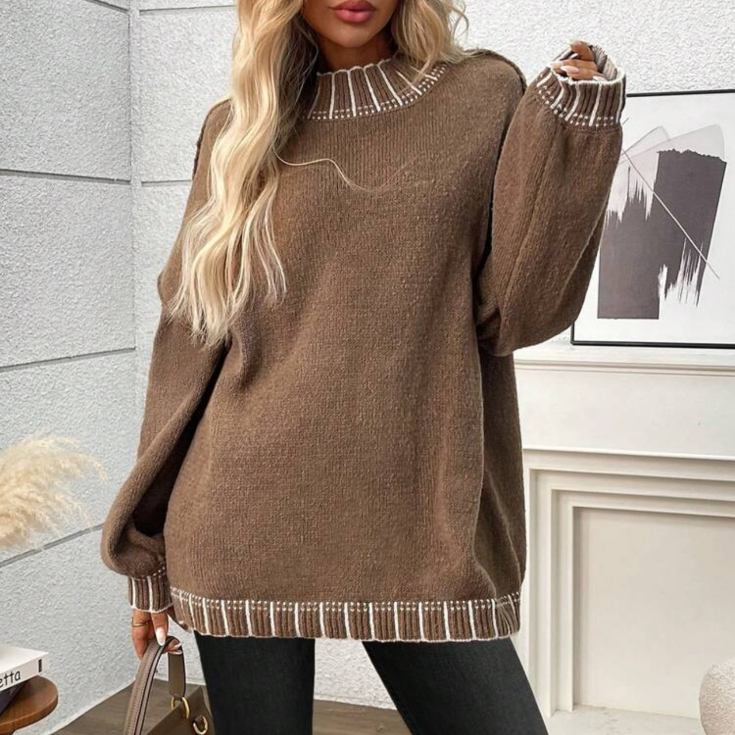 Brown Knitted Jumper