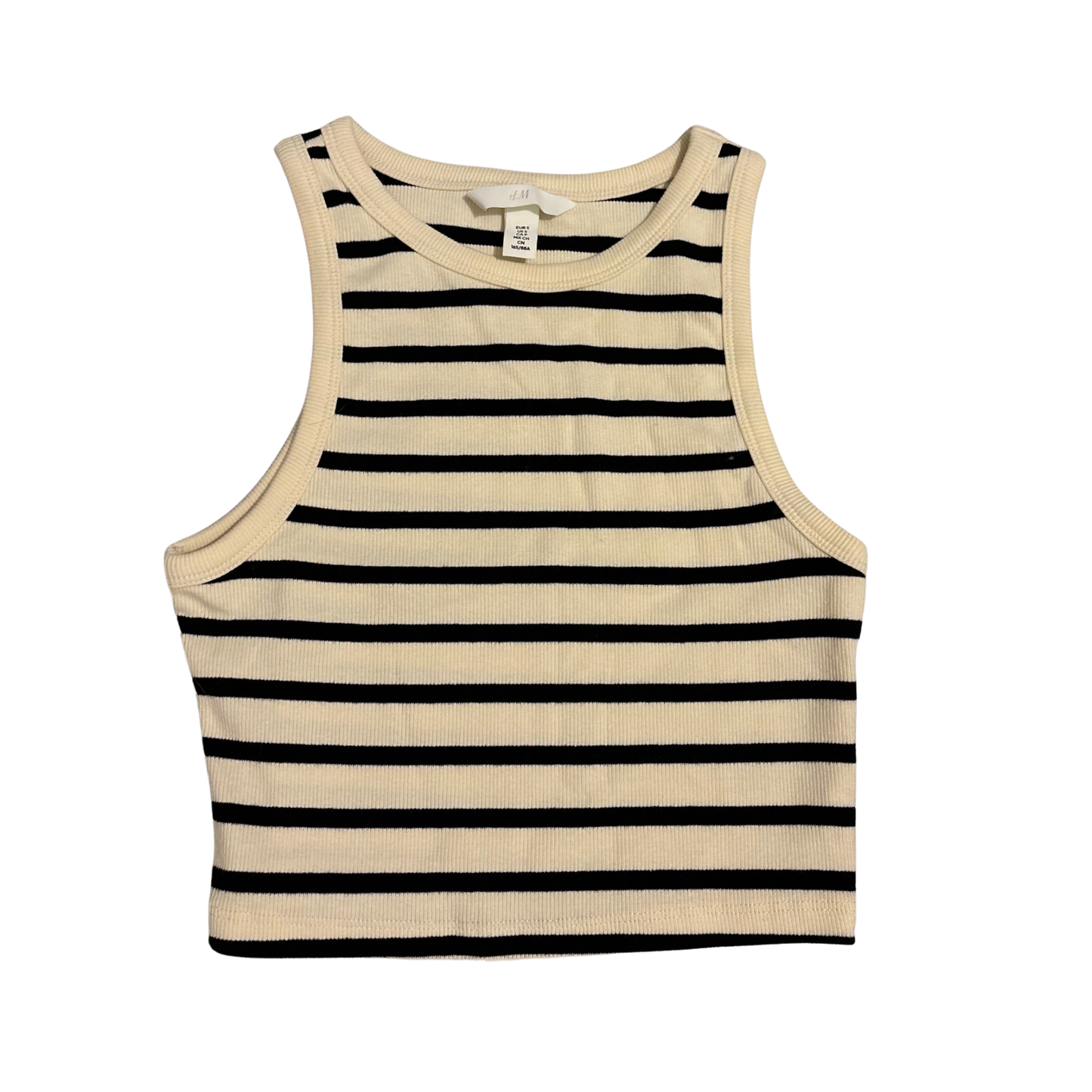 H&M Striped Crop Top