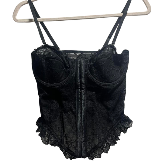 Black Lace Corset Top