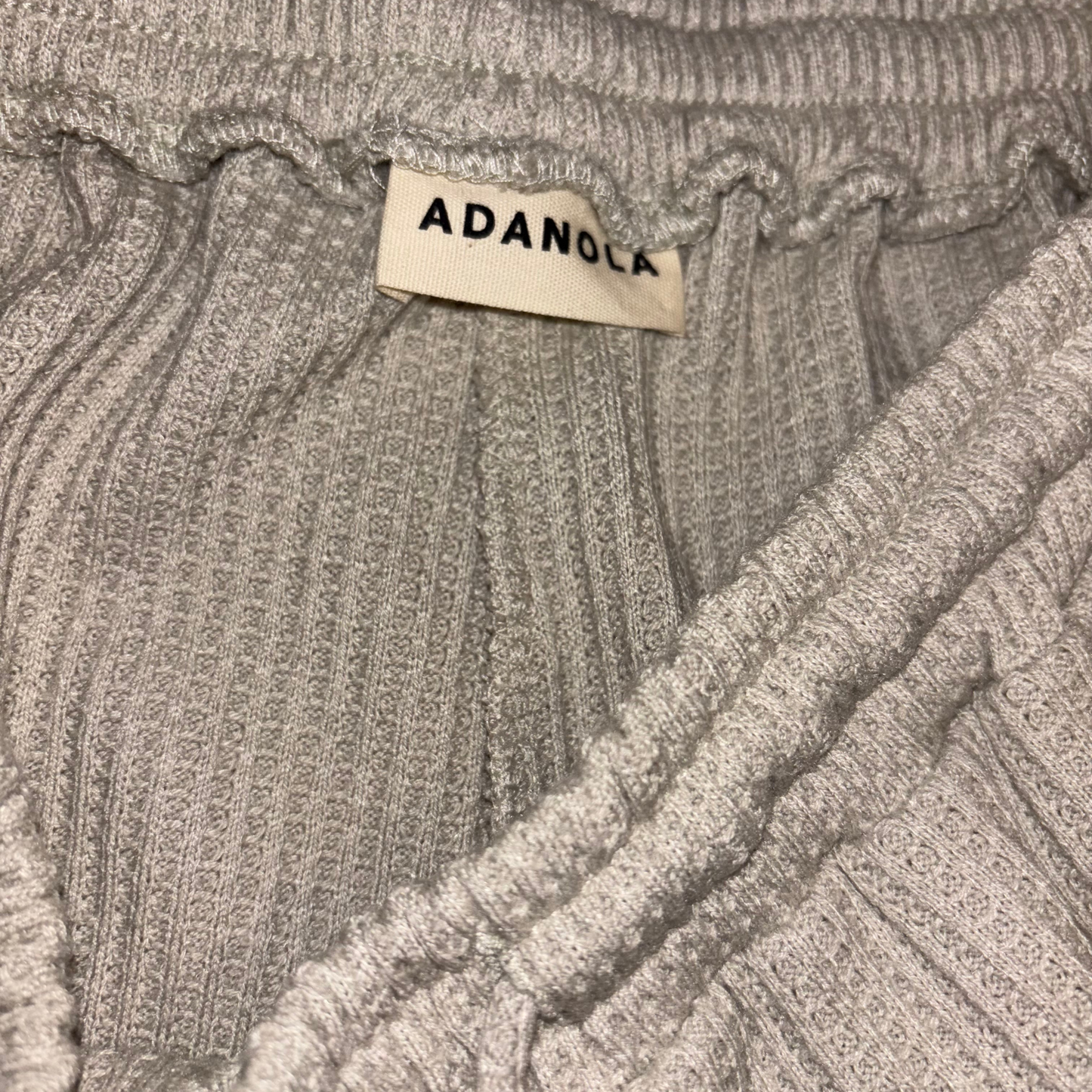 Adanola Light Grey Crochet Joggers