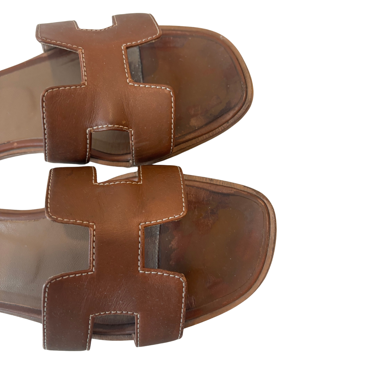 Hermes Oran Brown Sandals