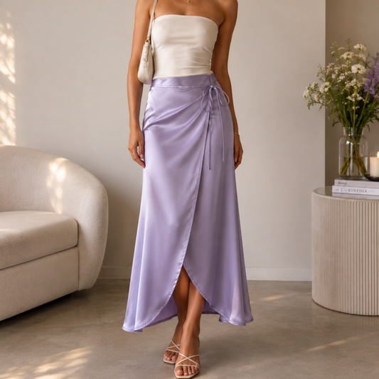 Missguided Purple Maxi Skirt