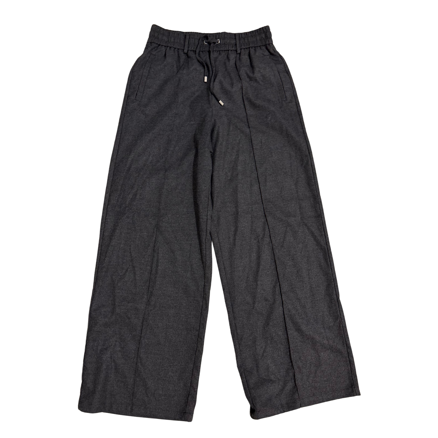 Grey Tie Waist Trousers