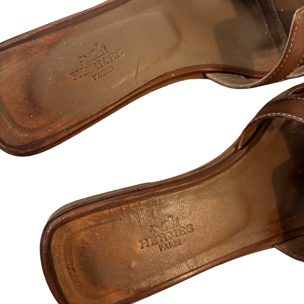 Hermes Oran Brown Sandals