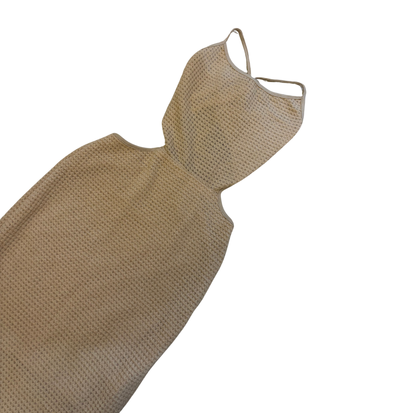 Beige Crochet Maxi Dress