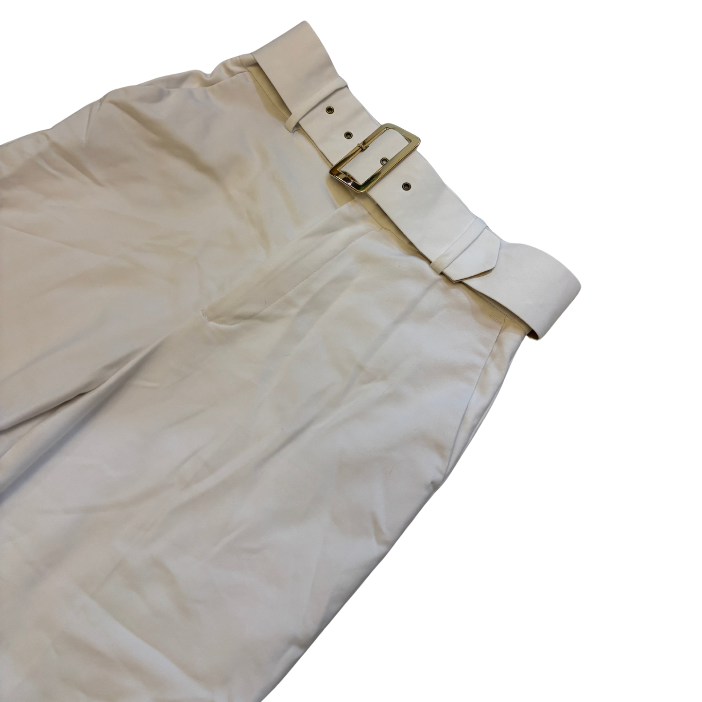 Zara White Wide Leg Trousers