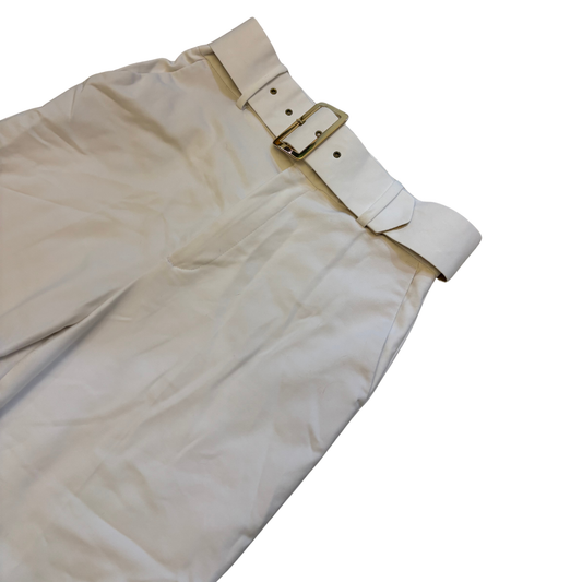 Zara White Wide Leg Trousers