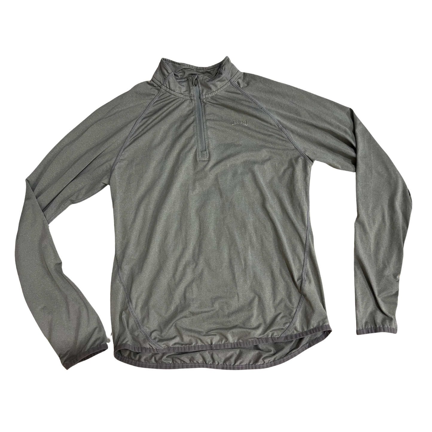 USA Pro Grey Long Sleeve Gym Top