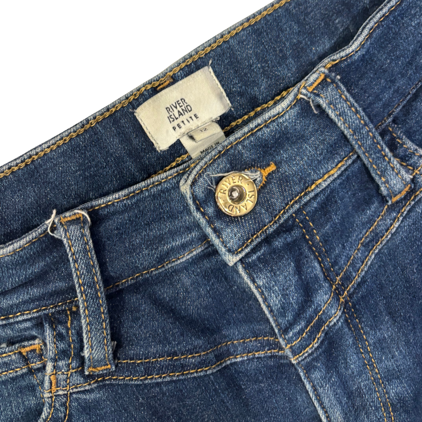 River Island Dark Blue Denim Skinny Jeans