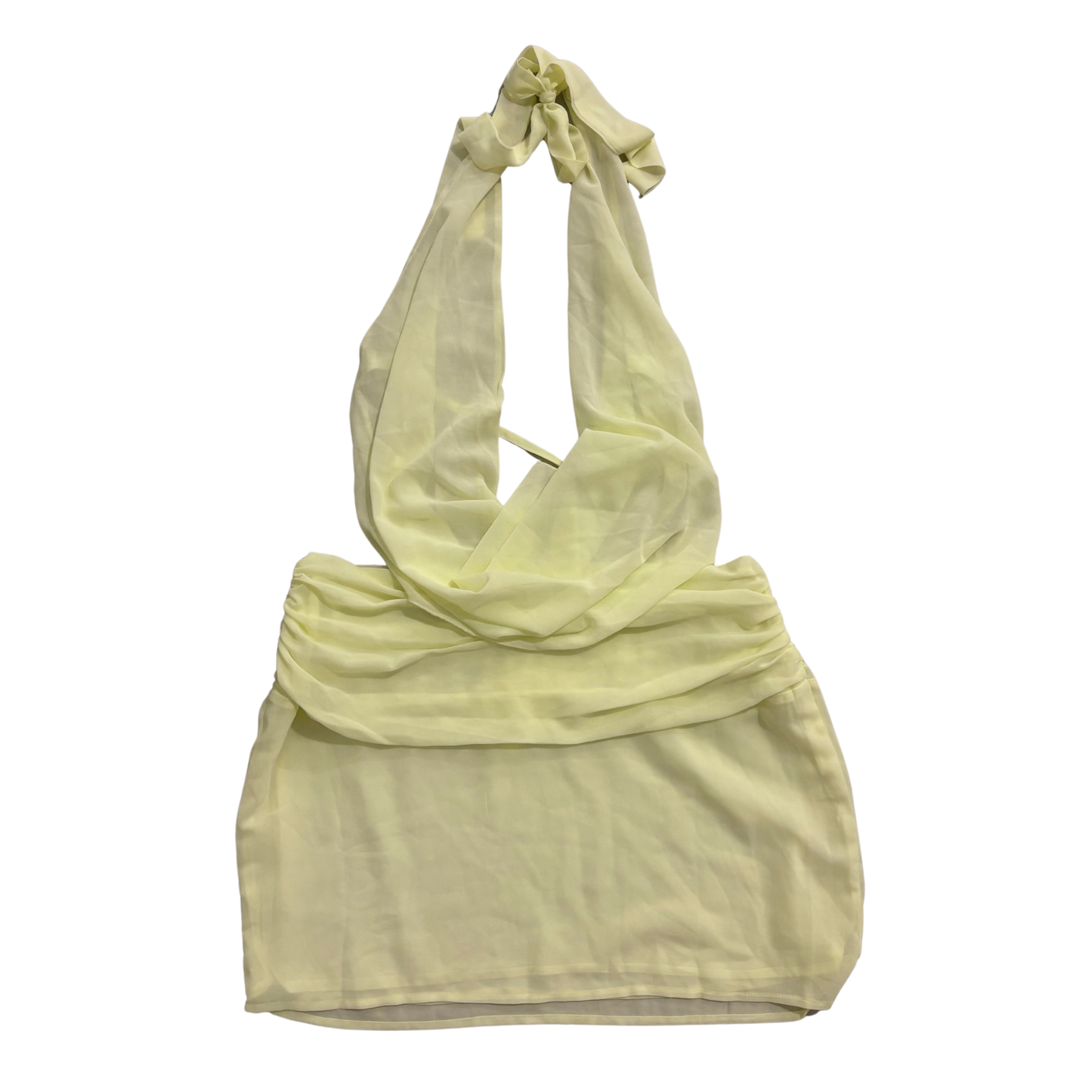 Peppermayo Lemon Halterneck Mini Dress