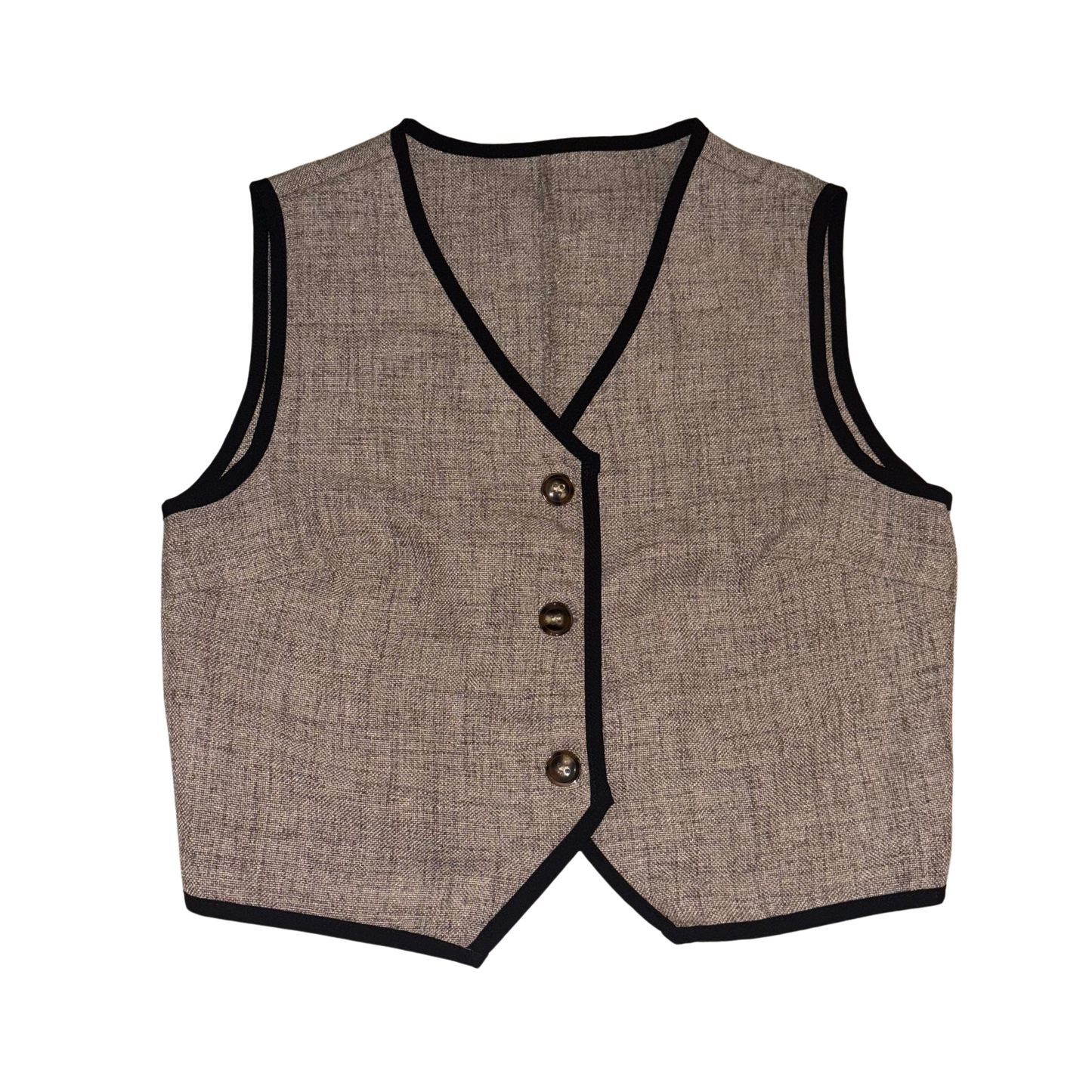 Button Up Vest Top