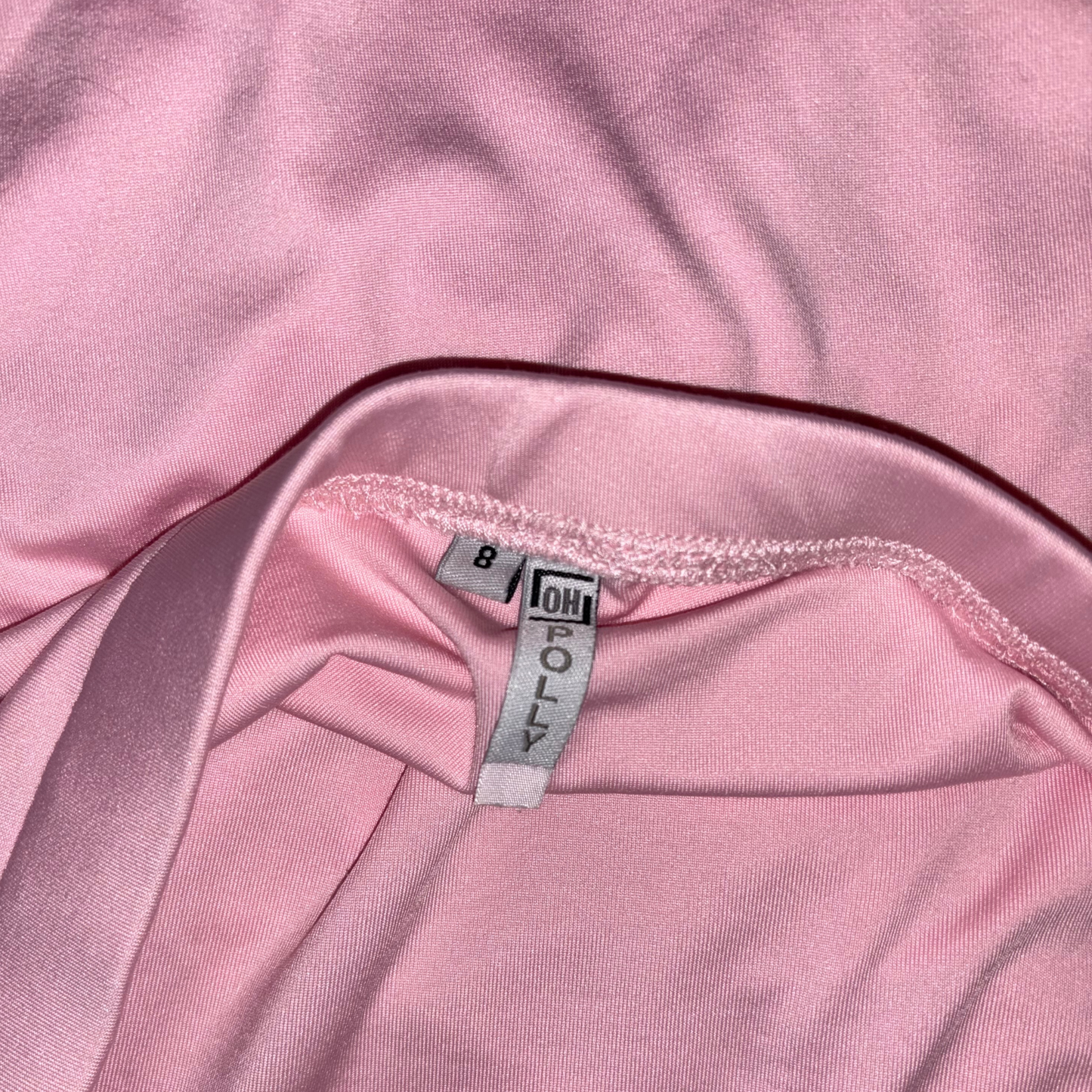 Oh Polly Pink Halterneck Mini Dress