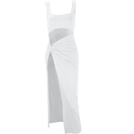 White Knot Side Maxi