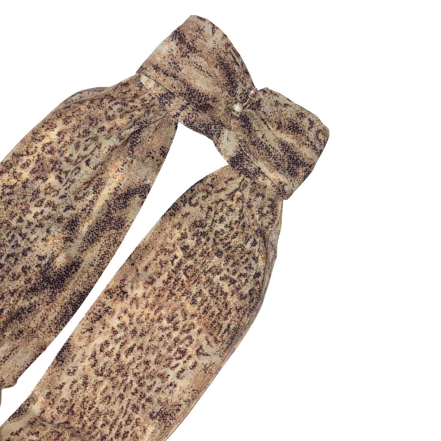 Animal Print High Neck Top