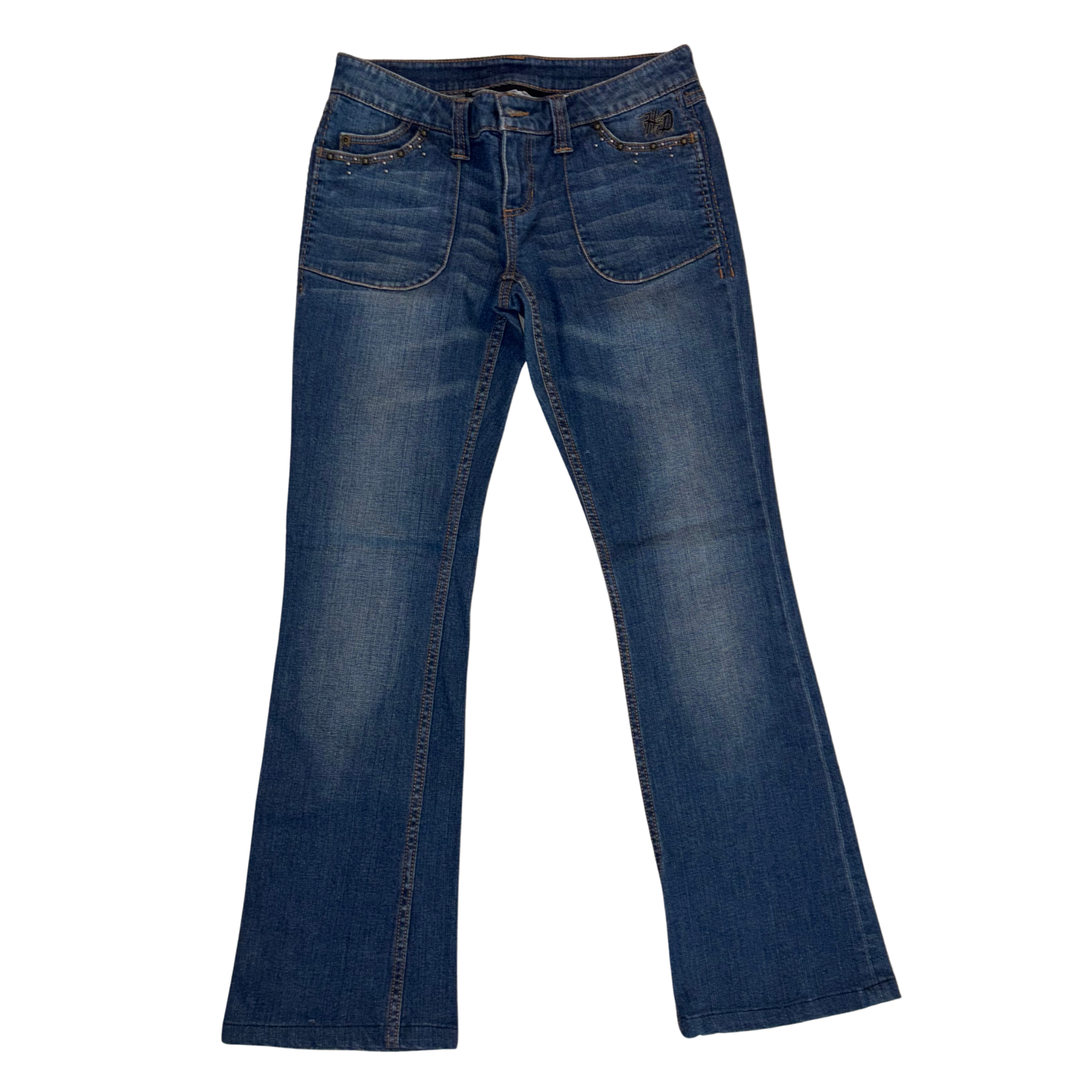 Harley Davidson Blue Flared Jeans