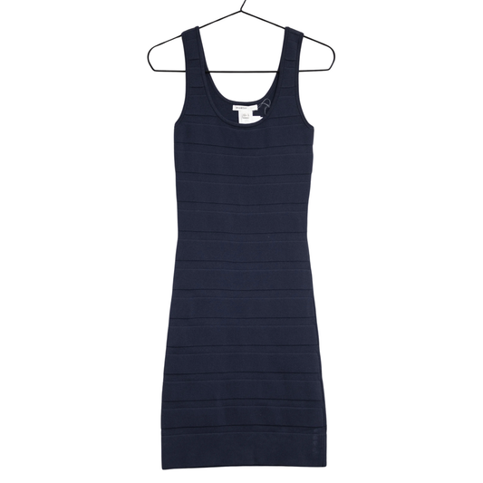 Mango Navy Bandage Mini Dress