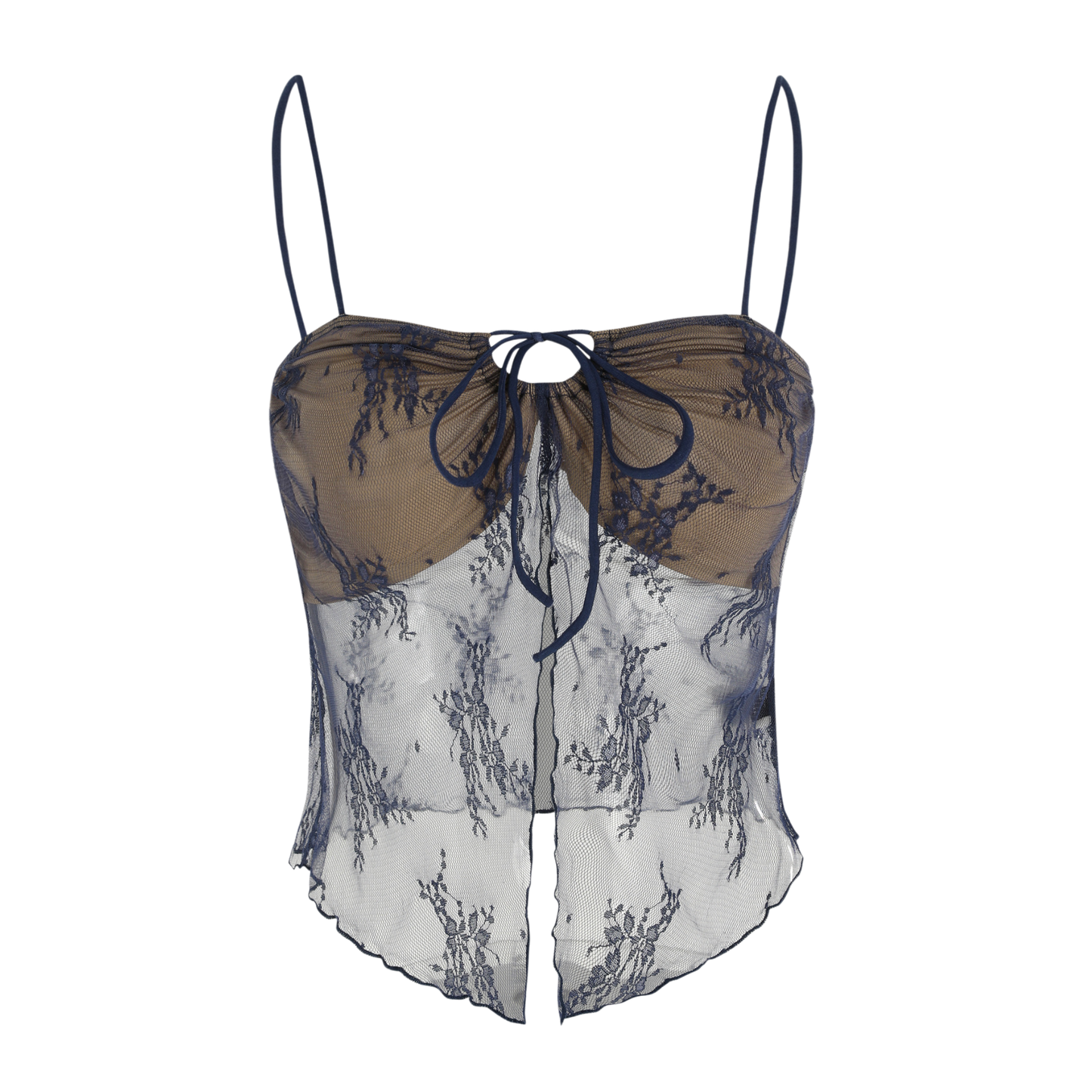 Black Lace Detail Top