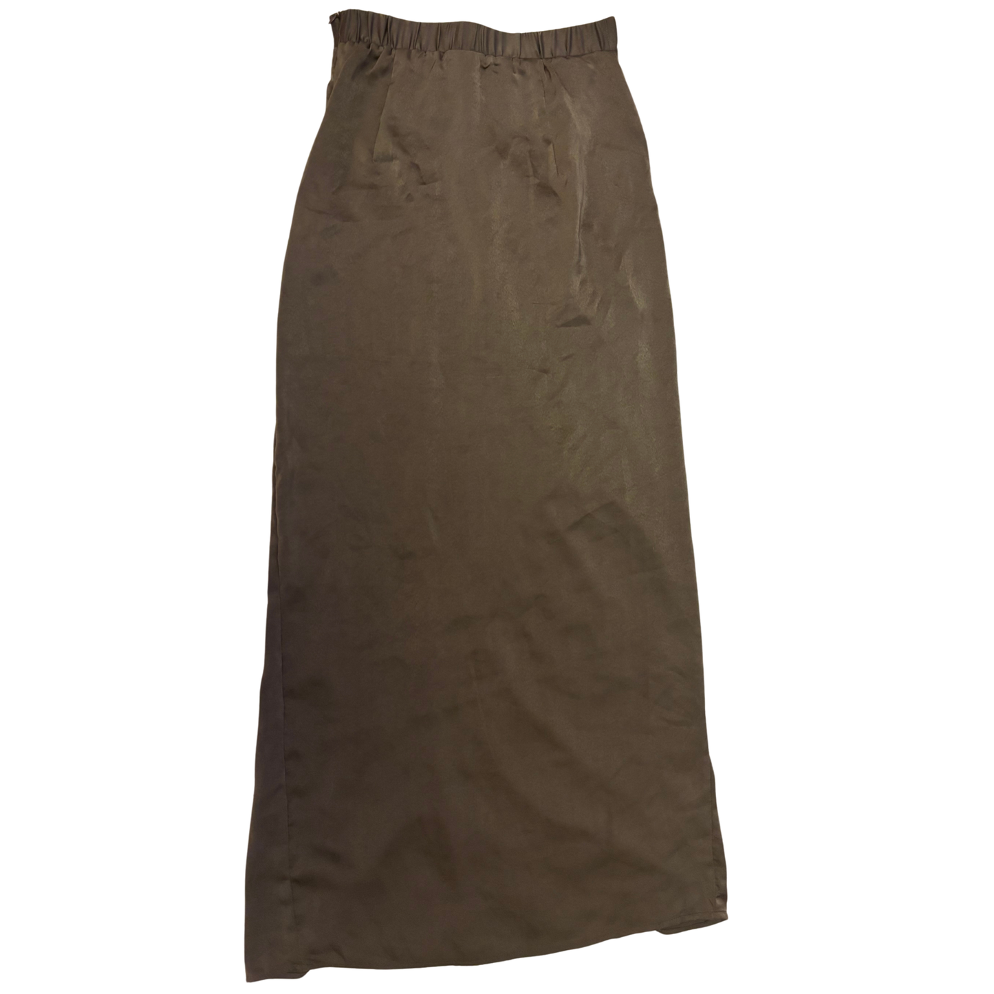 Brown Wrap-Around Maxi Skirt