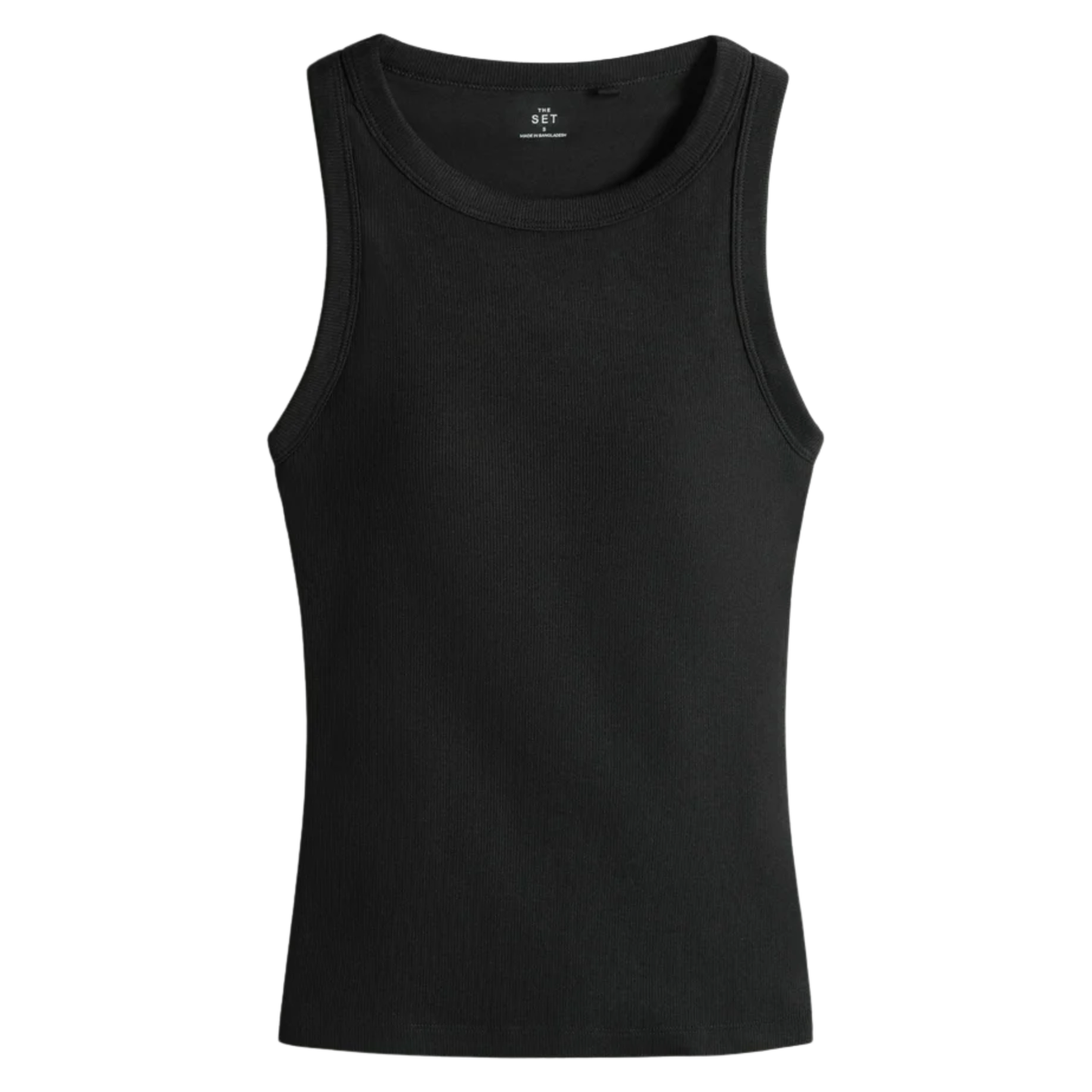 Next Black Ribbed Halterneck Top