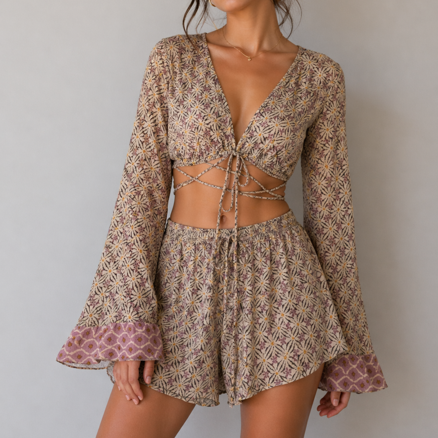 Pull & Bear Floral Co-Ord