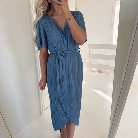 Neon Star Blue Midi Dress