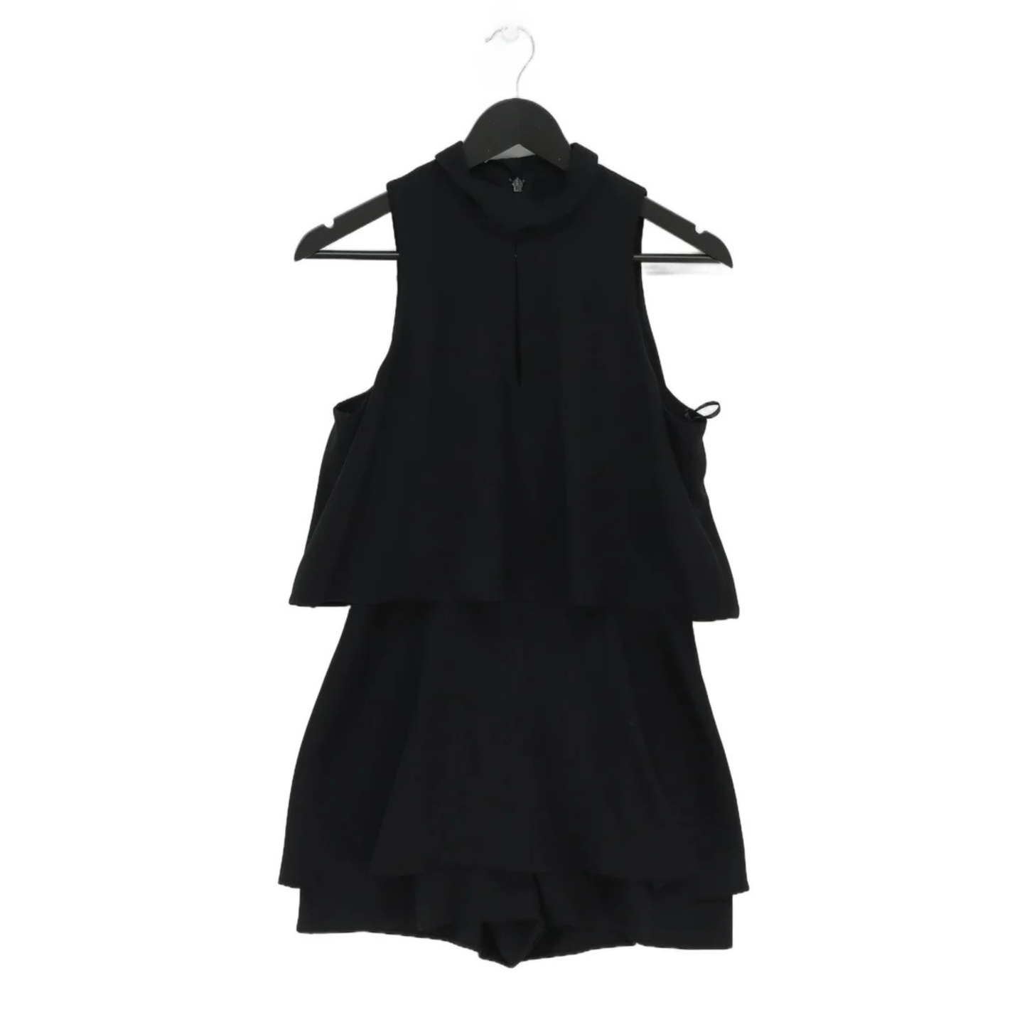 River Island Black Halterneck Playsuit