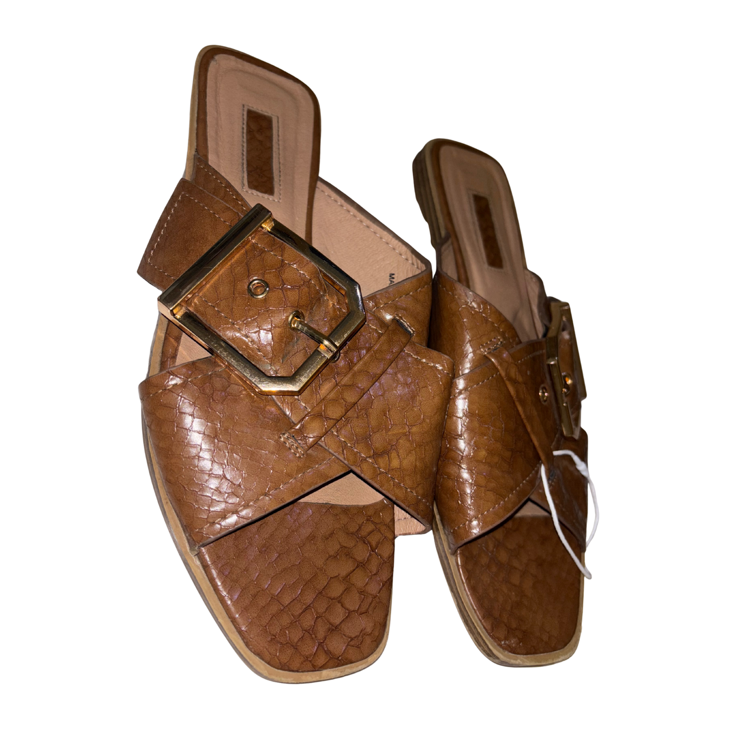 Topshop Brown Leather Sandals