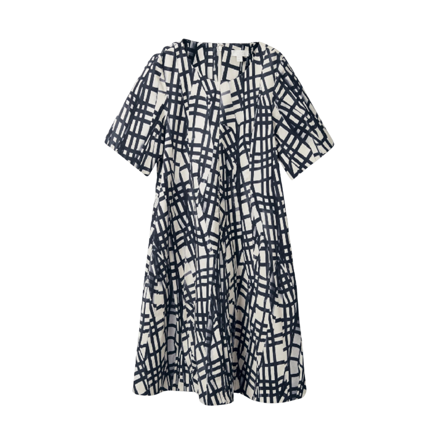 COS Abstract Detail Short Sleeve Midi Dress