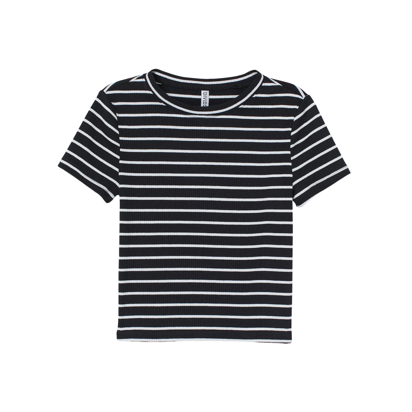 H&M Striped Ribbed T-Shirt