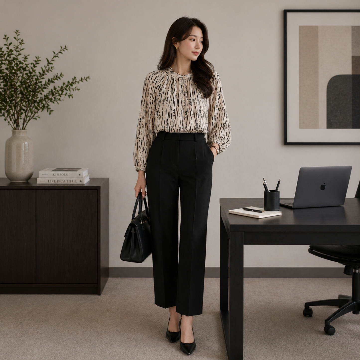 Mango Satin Blouse