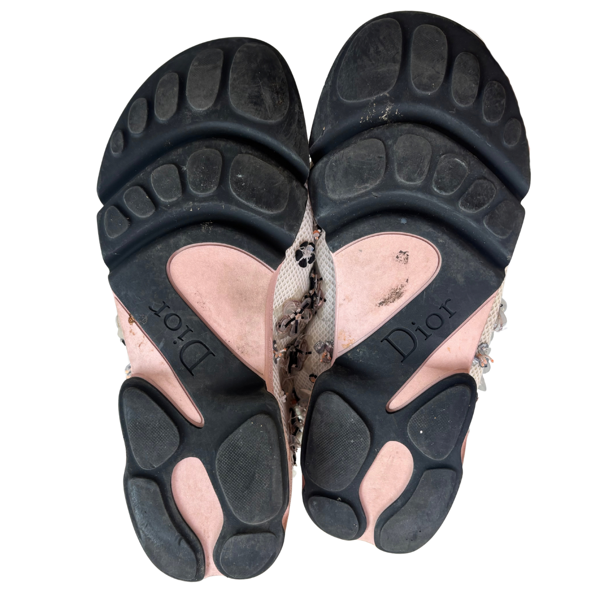 Dior Embellished Mesh Fusion Slip On Shoes