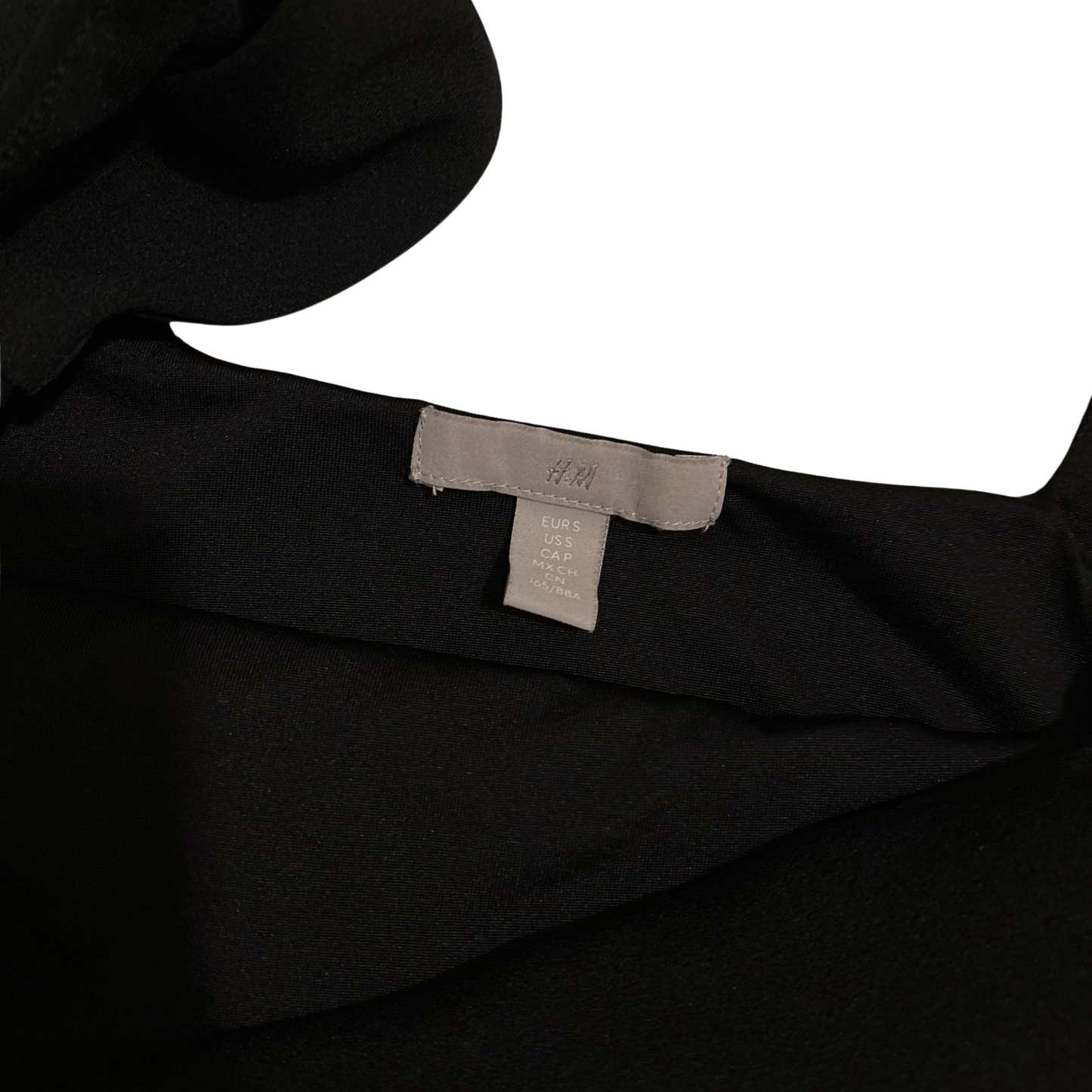 H&M Black Fitted Mini Dress