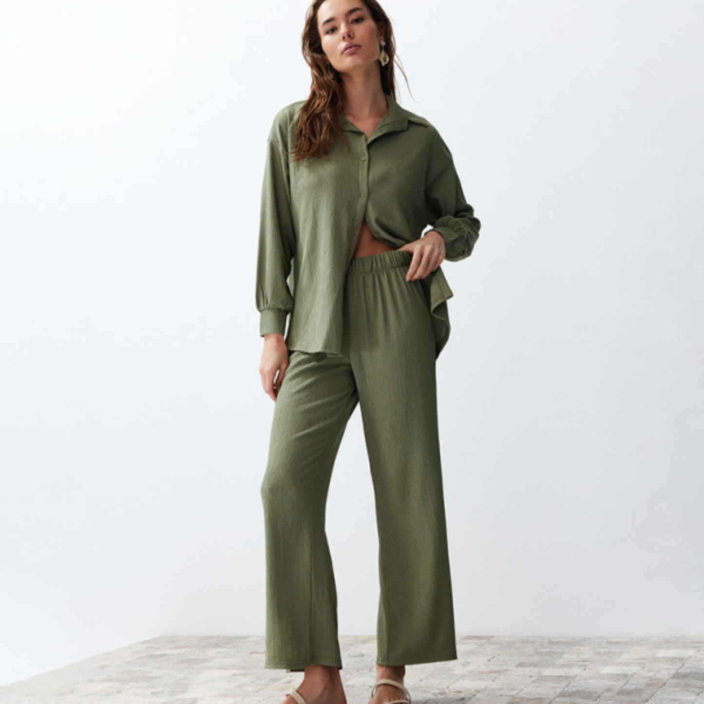 Green Long Sleeve Co-Ord