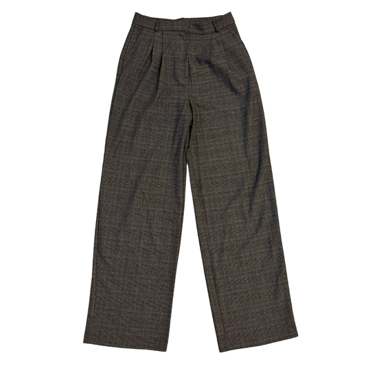 Patterned Wide Leg Trousers