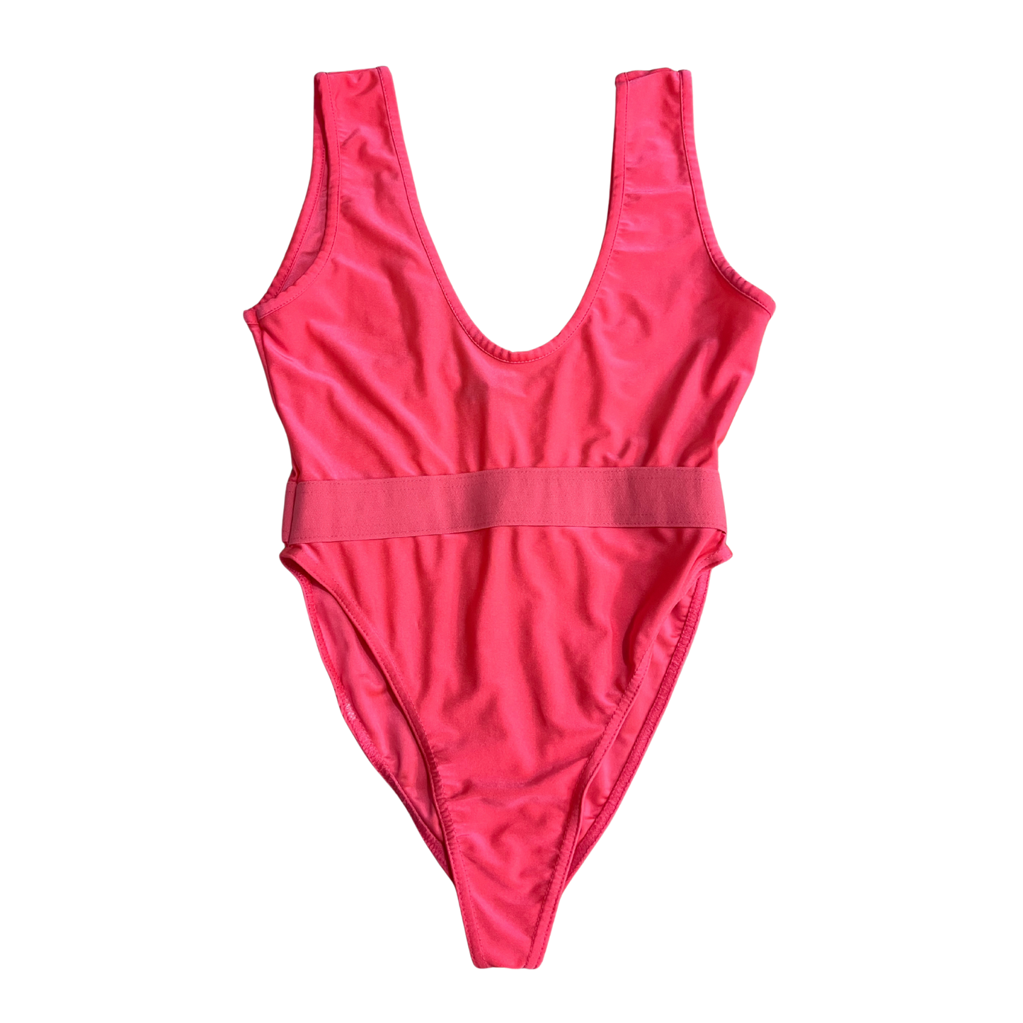 PLT Pink Cinched Waist Swimsuit