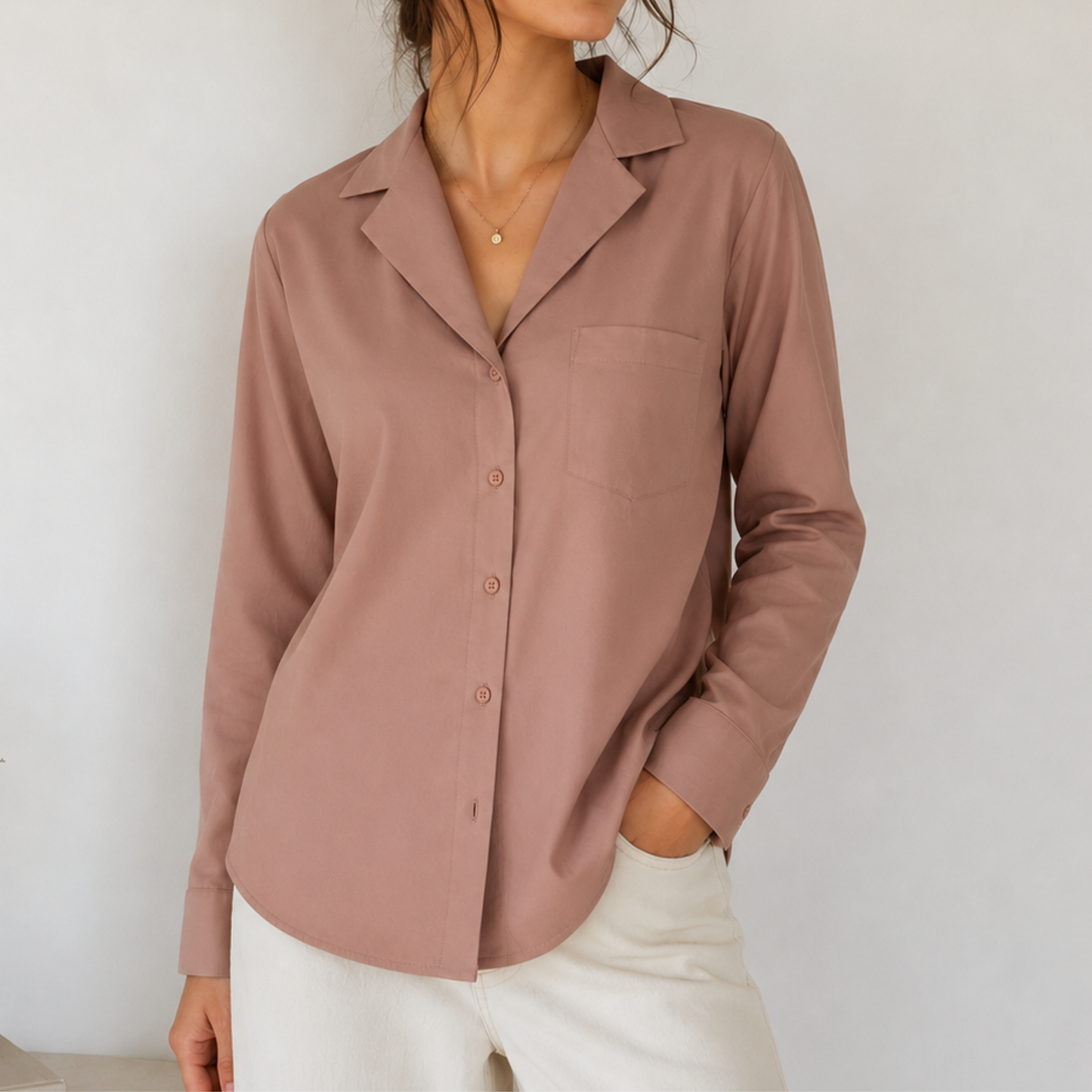 Zara Pink Button-Up Shirt