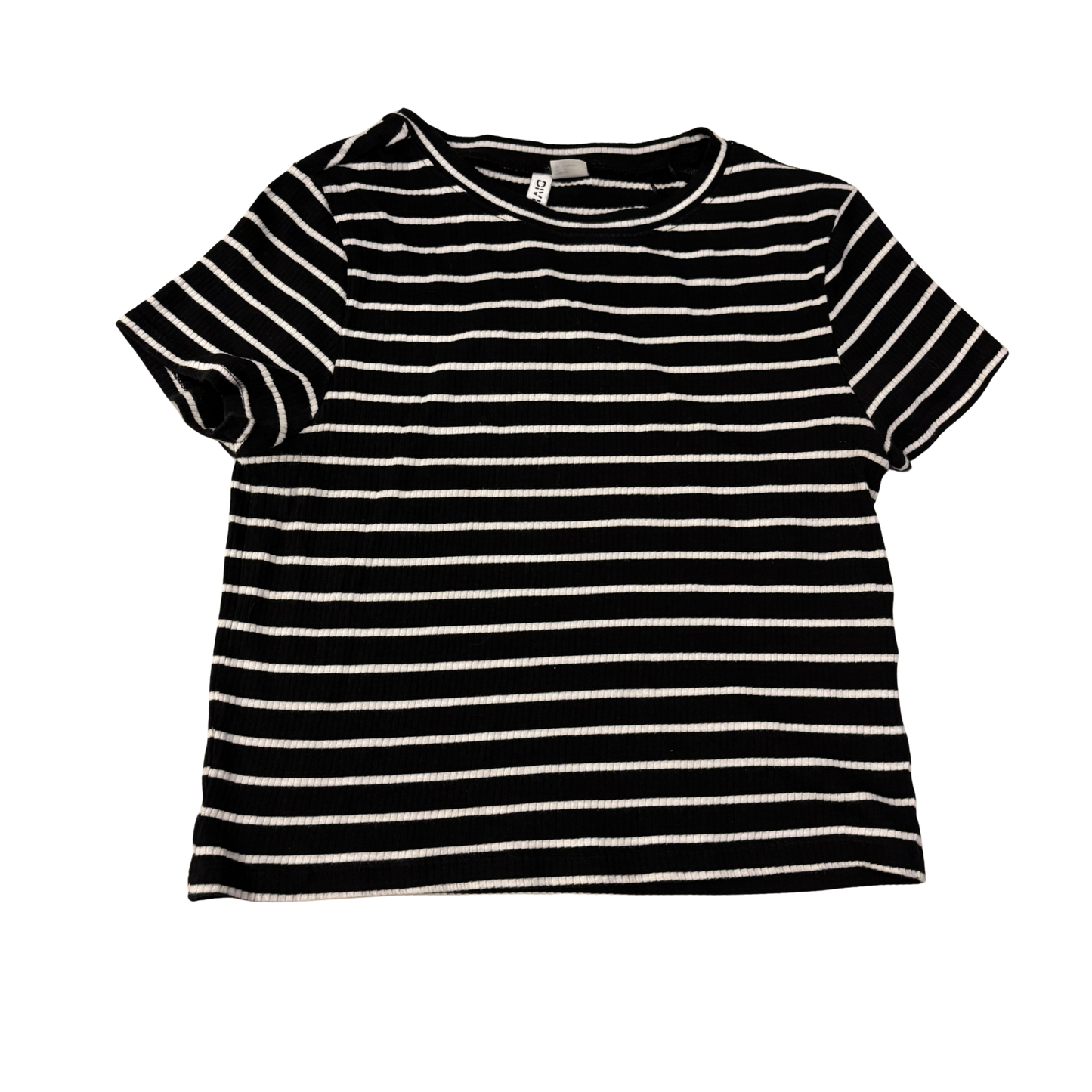 H&M Striped Ribbed T-Shirt
