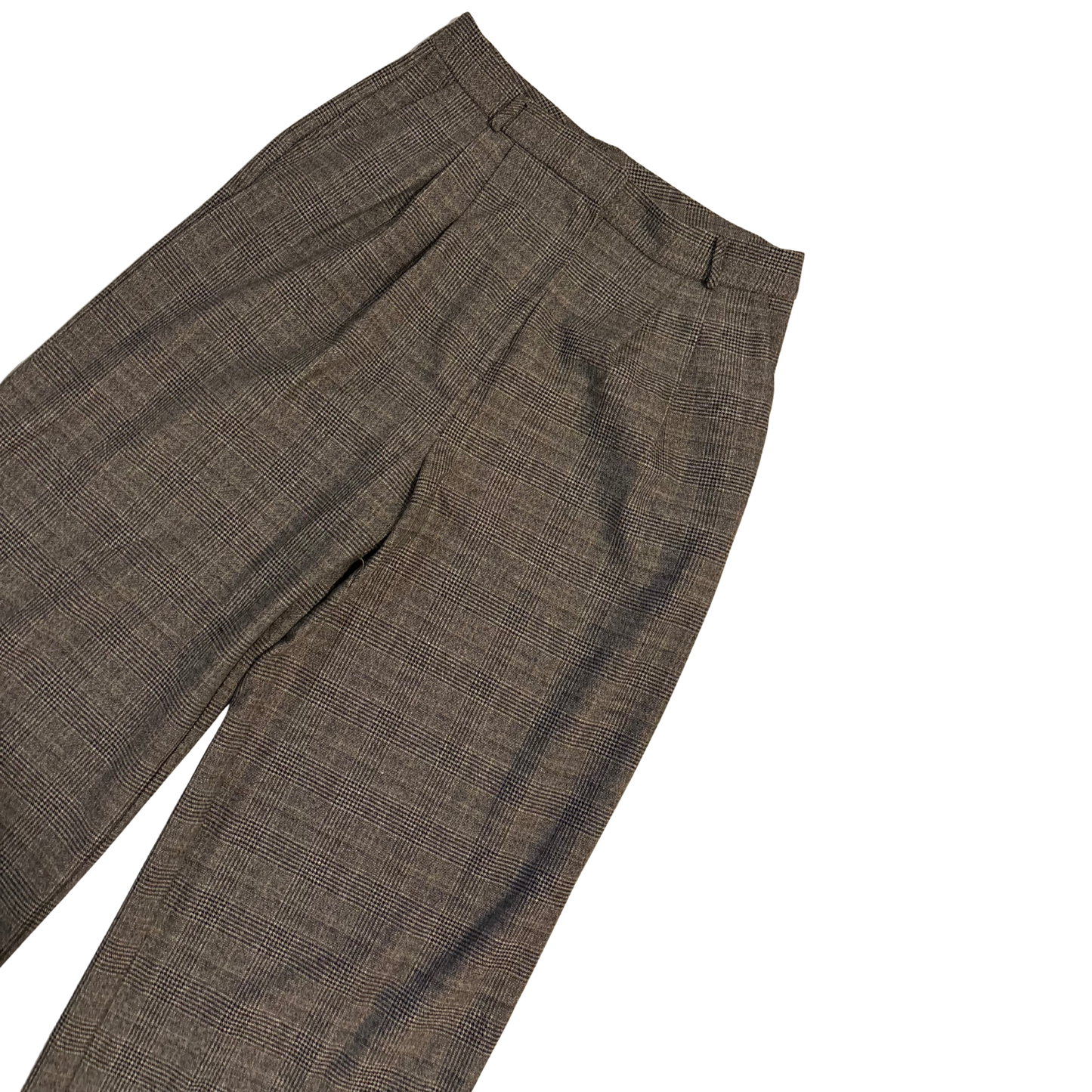 Patterned Wide Leg Trousers