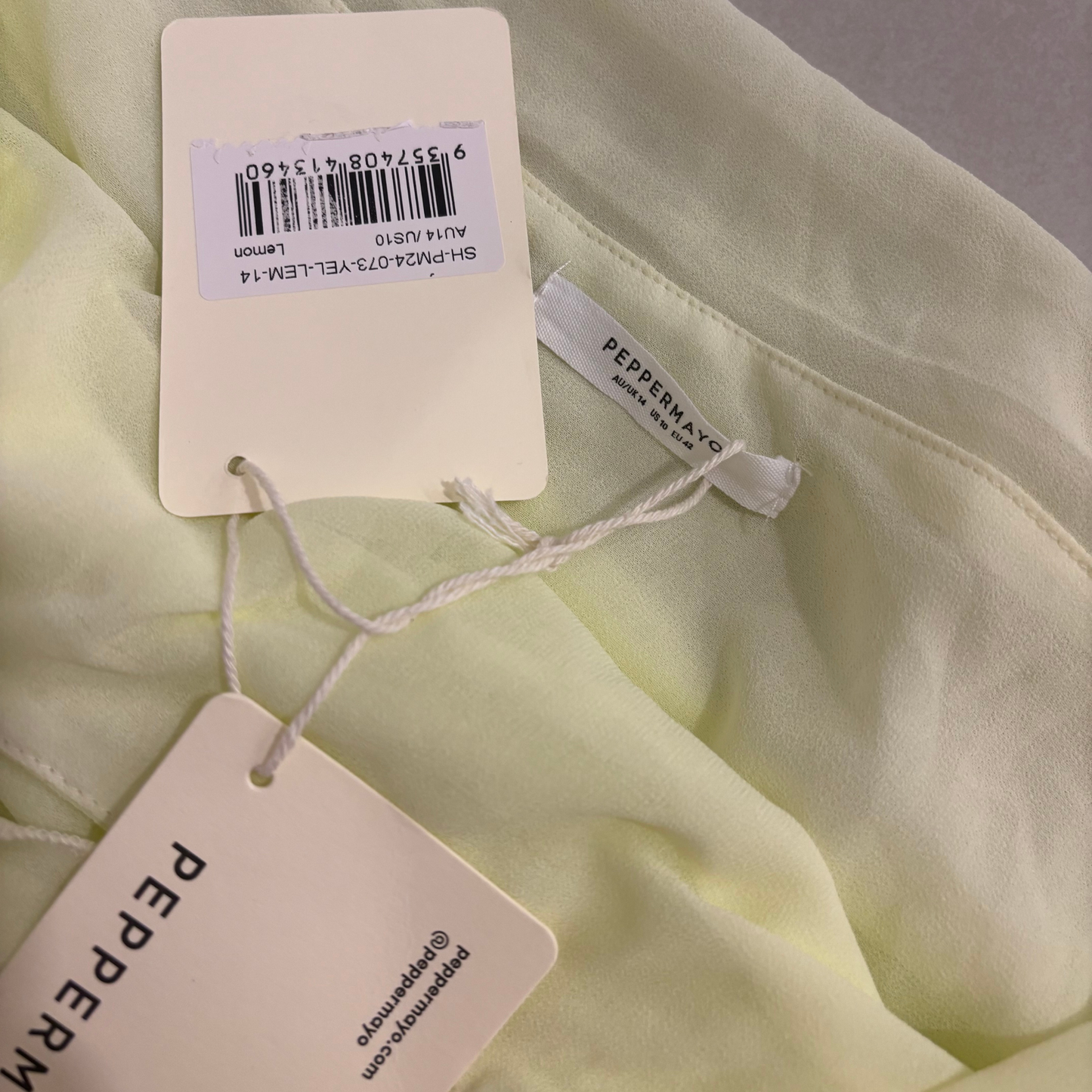 Peppermayo Lemon Halterneck Mini Dress