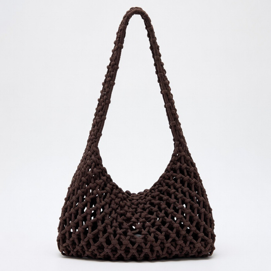 Brown Crochet Bag