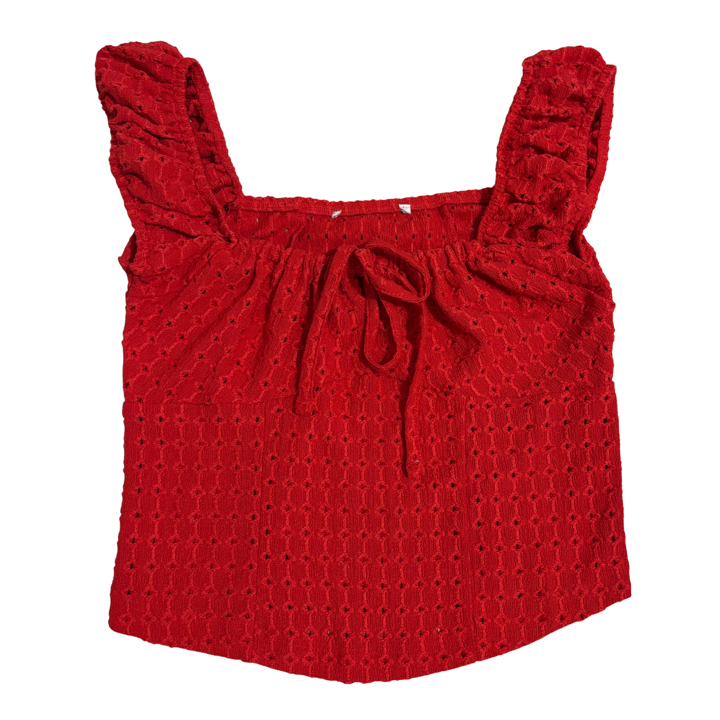 Next Red Crochet Top
