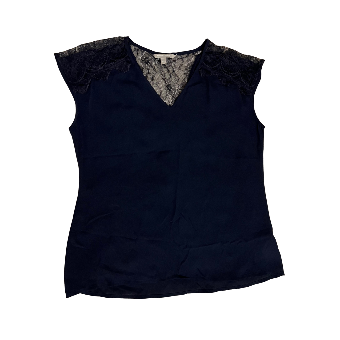 Banana Republic Black Lace Detail Top