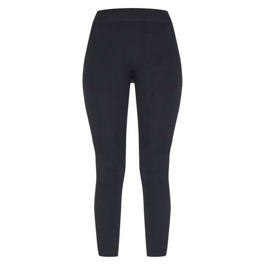 PLT Black Ribbed Leggings