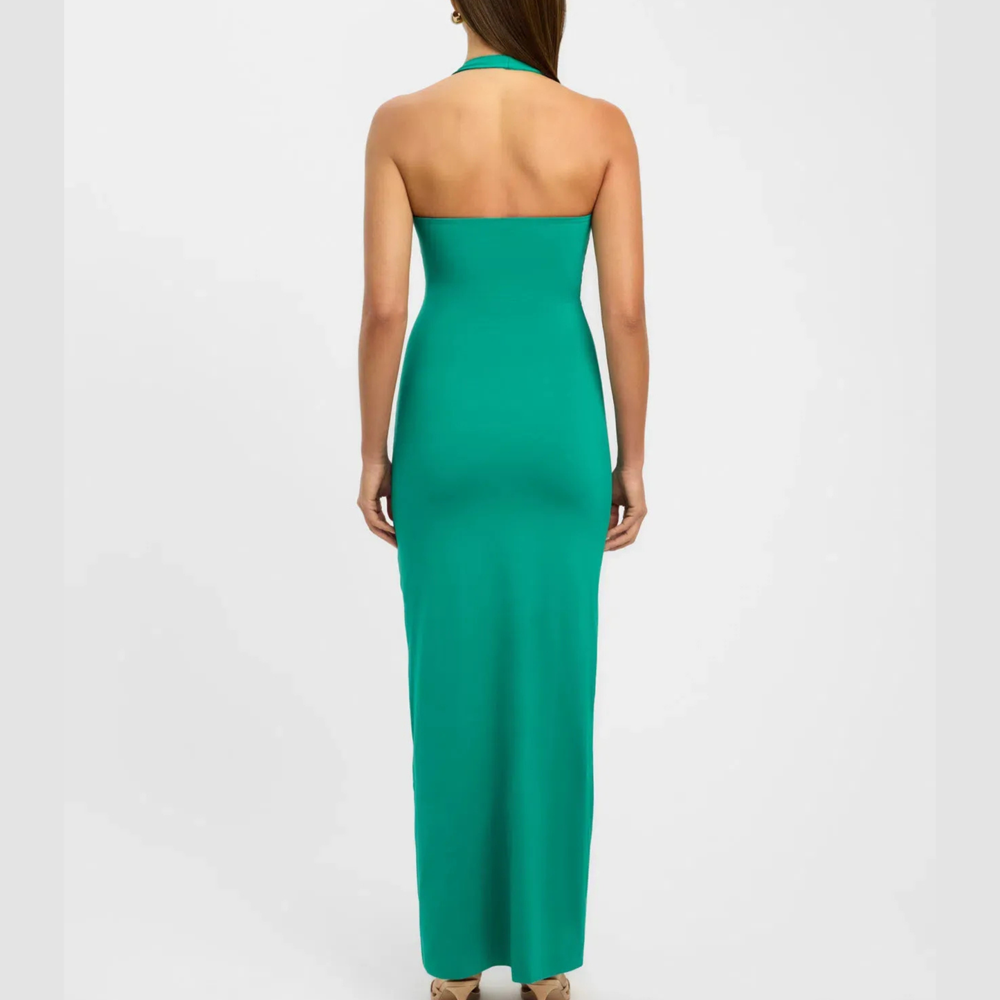 Kookai ‘Stella’ Green Halterneck Maxi Dress