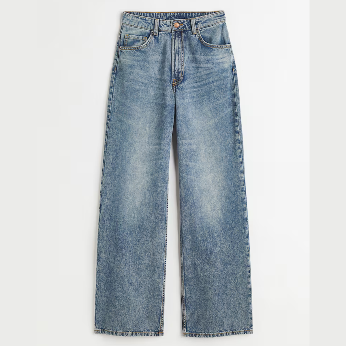 H&M Blue Wide Leg Jeans